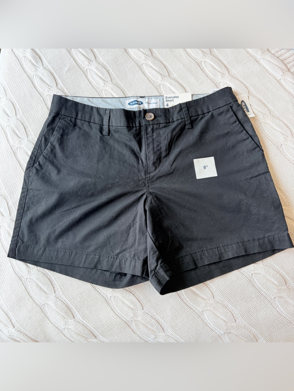 Old Navy Everyday Short Black Women's Flat Front‎ size 4